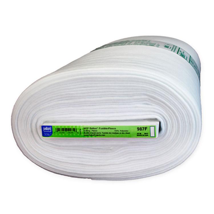 Sold By Bolt-Fusible Fleece 44"x20yds White Pellon Polyester PELLON-987F-WHITE-FB