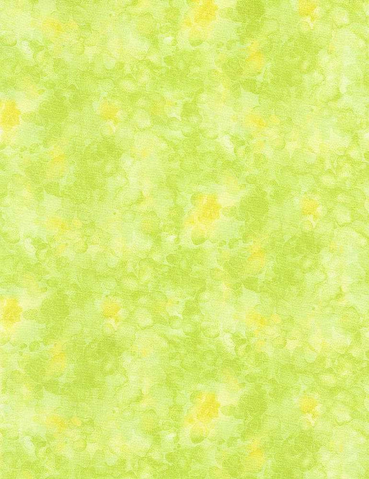 Solid-ish Watercolor Texture Citrus Green Kimberly Einmo Timeless Treasures Cotton Fabric TT-KIM-C6100-CITRUS