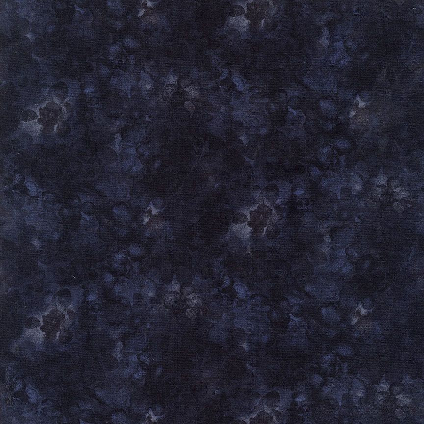 Solid-ish Watercolor Texture Jet Black Kimberly Einmo Timeless Treasures Cotton Fabric TT-KIM-C6100-JET
