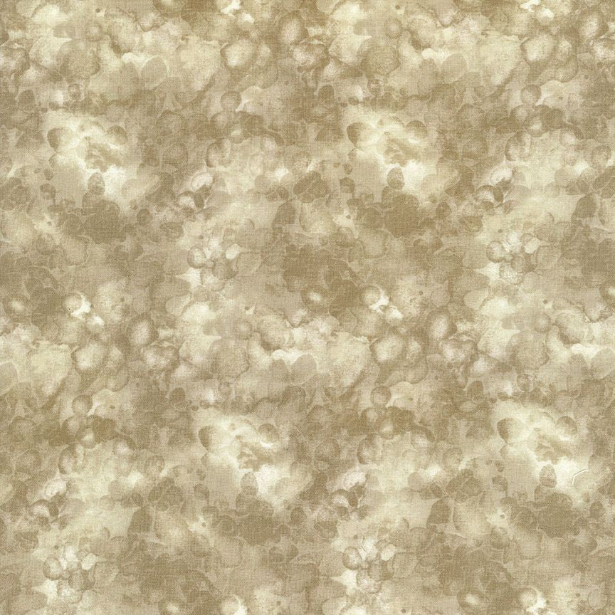 Solid-ish Watercolor Texture Khaki Kimberly Einmo Timeless Treasures Cotton Fabric TT-KIM-C6100-KHAKI