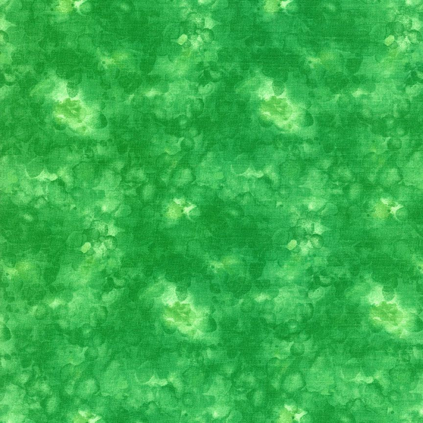 Solid-ish Watercolor Texture Leaf Green Kimberly Einmo Timeless Treasures Cotton Fabric TT-KIM-C6100-LEAF