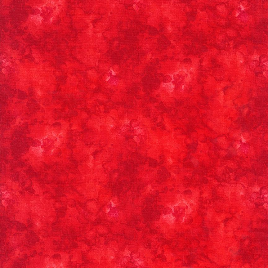 Solid-ish Watercolor Texture Tomato Red Kimberly Einmo Timeless Treasures Cotton Fabric TT-KIM-C6100-TOMATO