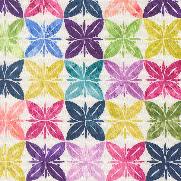 Soulstice Slow Stroll Rainbow Create Joy Project Moda Cotton Fabric MD-39869-11
