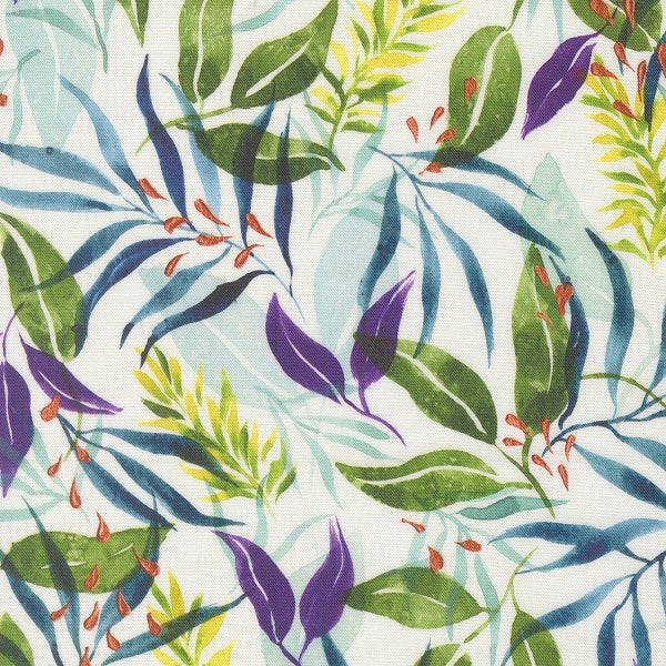 Soulstice Verdant Florals Fern Create Joy Project Moda Cotton Fabric MD-39864-11