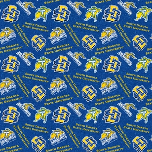 South Dakota State Jackrabbits NCAA College Tone on Tone Sykel Enterprises Cotton Fabric SDS-1178