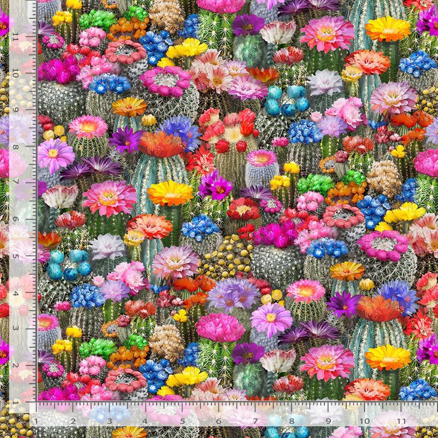 cactus succulent fabric New Arrival: Southwest Floral Desert Cactus WEST-CD2401-MULTI Cotton Woven Fabric