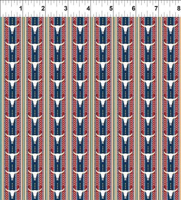 Southwest Minis SkullsMulti Jason Yenter In The Beginning Cotton Fabric ITB-8SWM-1 | US Fabric Shop