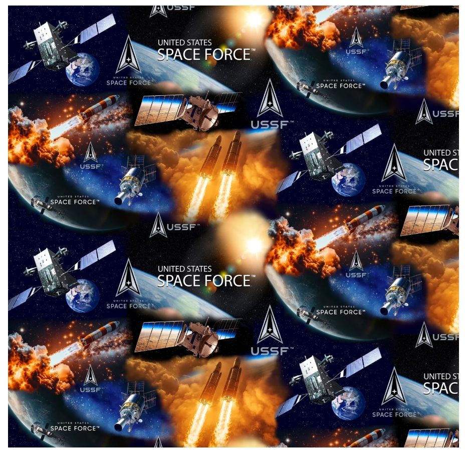 Space Force Scenic Sykel Enterprises Cotton Fabric SYK-10548-USSF