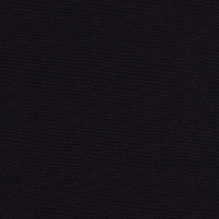 Sparta Twill Black Robert Kaufman 59" 65 % Polyester 35 Percent Cotton Fabric