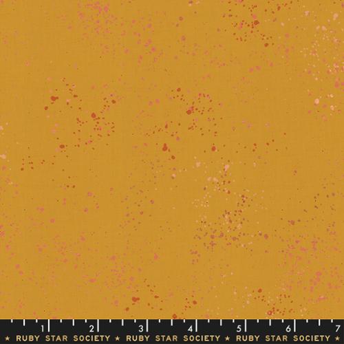 Speckled Metallic Cactus Gold Orange Rashida Coleman Hale Ruby Star Society Moda Cotton Fabric  MD-RS5027-63M