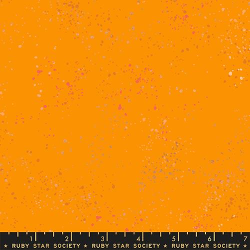 Speckled Metallic Clementine Orange Rashida Coleman Hale Ruby Star Society Moda Cotton Fabric MD-RS5027-100M