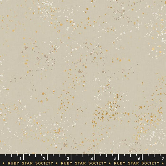 Speckled Metallic Natural Beige Rashida Coleman Hale of Rashida Coleman Hale Ruby Star Society Moda Cotton Fabric  MD-RS5027-18M