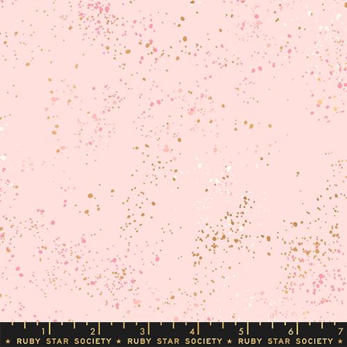 Speckled Metallic Pale Pink Rashida Coleman Hale Ruby Star Society Moda Cotton Fabric MD-RS5027-91M