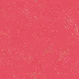 Speckled Metallic Strawberry Gold Ruby Star Society Moda Cotton Fabric MD RS5027-43M