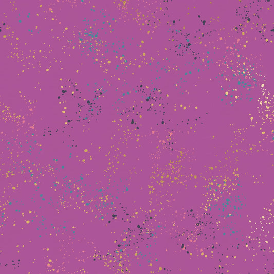 Speckled Metallic Witchy Purple Gold Ruby Star Society Moda Cotton Fabric MD RS5027-79M