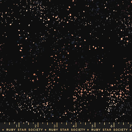 Speckled Metallic 108" Wide back Black Rashida Coleman Hale Ruby Star Society Moda Cotton Fabric