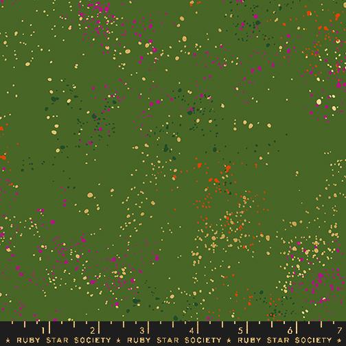 Speckled Metallic Sarah Green Rashida Coleman Hale of Ruby Star Society Moda Cotton Fabric MD-RS5027-115M