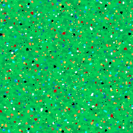 Speckles Multi Dots Green Quilting Treasures Cotton Fabric