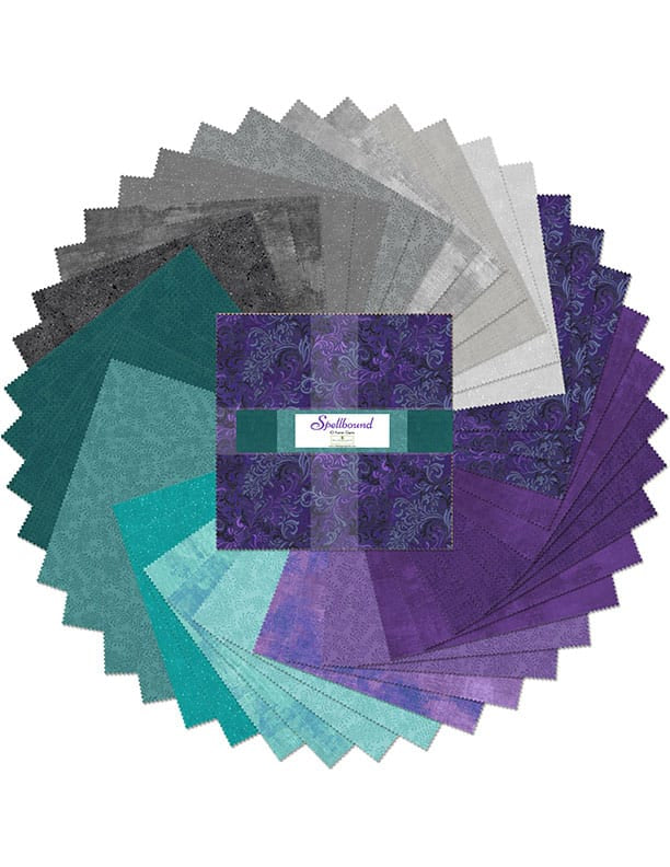Spellbound 10" Squares Karats Gems Layer Cake 42pcs Wilmington Prints Cotton Fabric WP-512-176-512 | US Fabric Shop