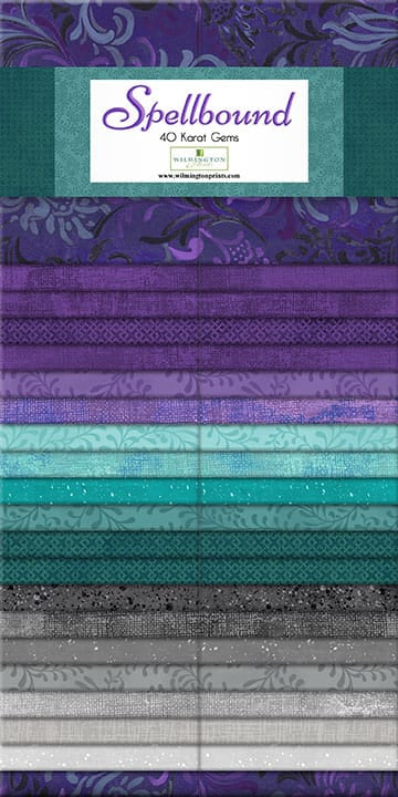 Spellbound 2.5" Strips Roll Karat Gems 40pcs Wilmington Prints Cotton Fabric WP-507-176-507 | US Fabric Shop
