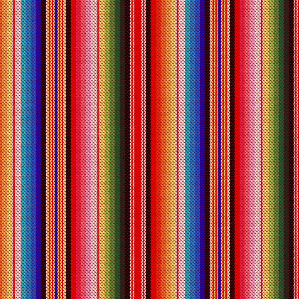Spirit Serape Stripes Blue Red Pink Green Multi Paintbrush Studios Cotton Fabric PBS-120-25856