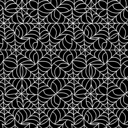 Spooky Friends Spider Web Multi Sharla Fults Studio E Cotton Fabric SE-7060G-90
