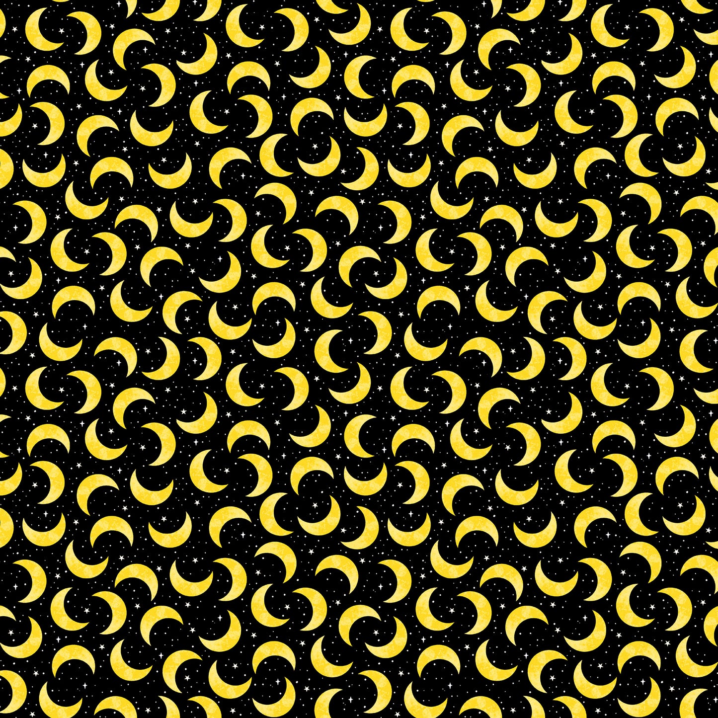 Spooky Friends Tossed Moon And Stars Black Sharla Fults Studio E Cotton Fabric SE-7054G-94