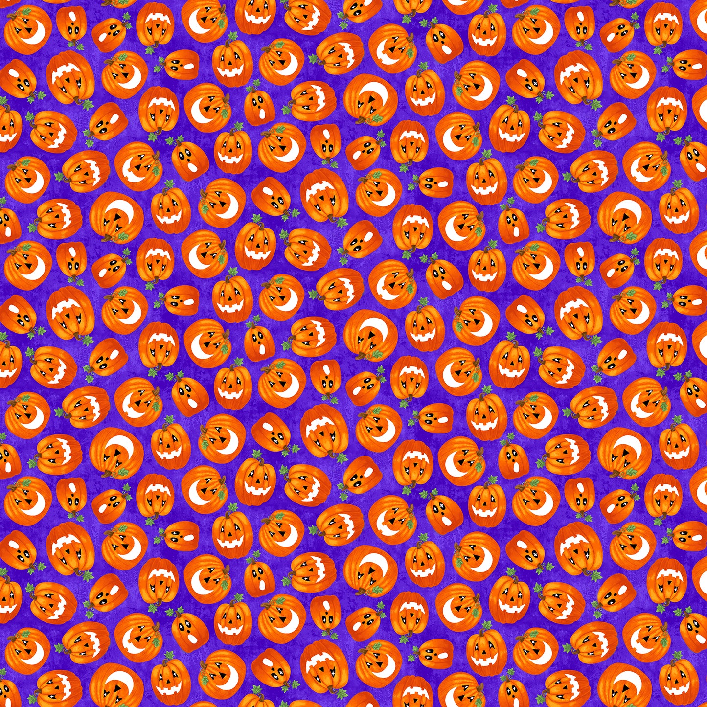 Spooky Friends Tossed Pumpkin Multi Sharla Fults Studio E Cotton Fabric SE-7055G-53