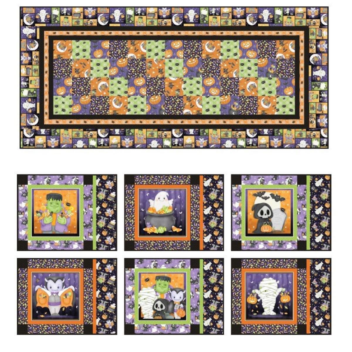 Project - Spooky Good Times Table Set Quilt Moonlight Mischief Shelly Comiskey HG-MoonlightMischiefTableSet | US Fabric Shop