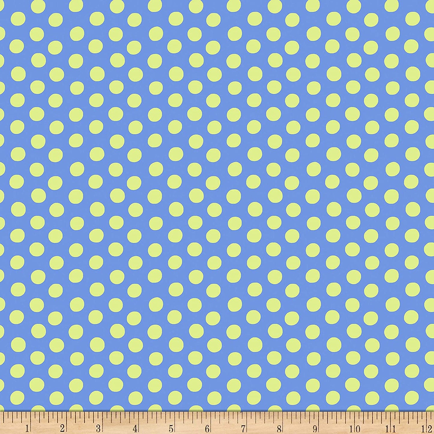Spot Spring Blue Yellow Classics Kaffe Fassett Collective Free Spirit Cotton Fabric FS GP070.SPRING