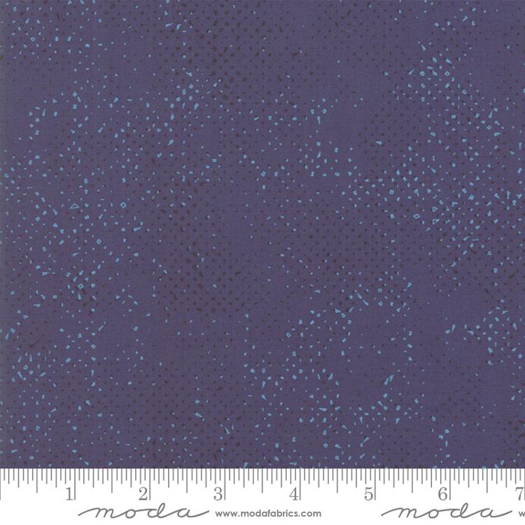 Spotted Dots Solid Metallic Midnight Dark Blue Zen Chic Moda Cotton Fabric MD-1660-128M