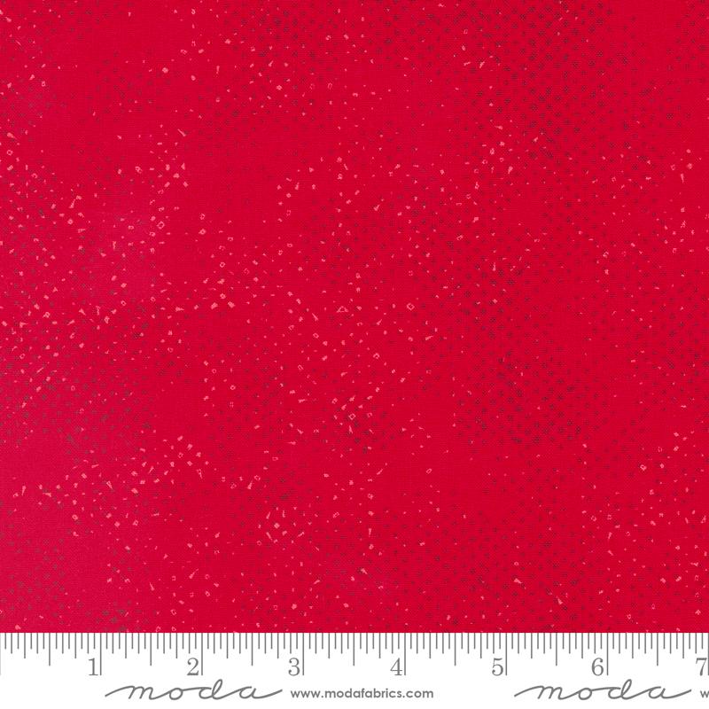 Spotted Dots Solid Christmas Red Zen Chic Moda Cotton Fabric MD-1660-29