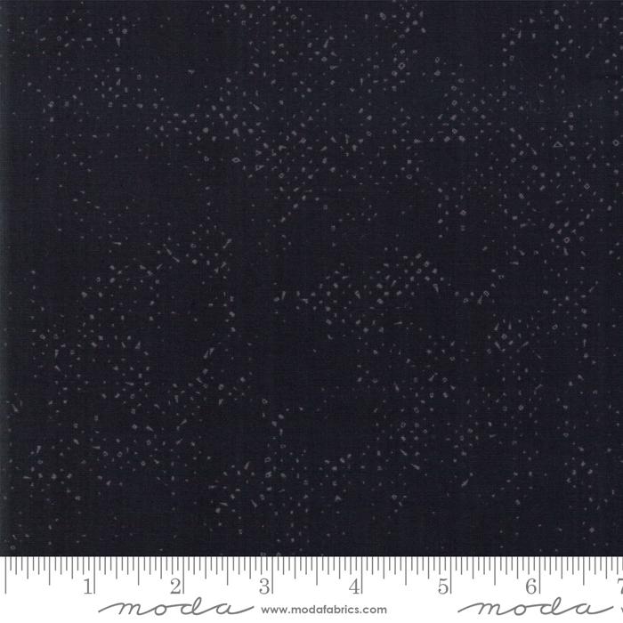 Spotted Dots Solid Jet Black Zen Chic Moda Cotton Fabric MD-1660-90