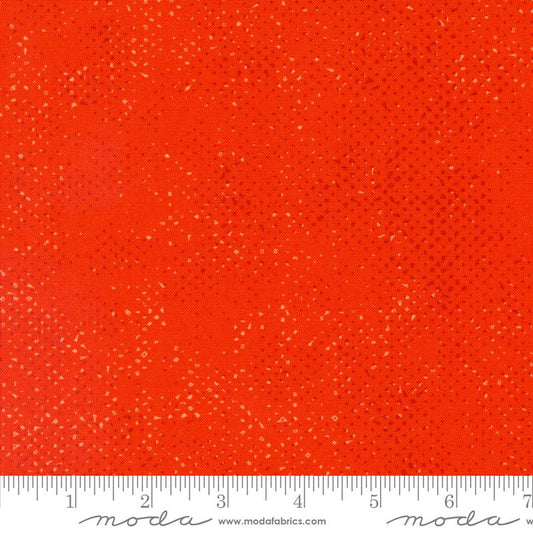 Spotted Dots Solid Mango Orange Zen Chic Moda Cotton Fabric MD-1660-66