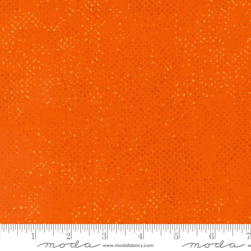 Spotted Tangerine Orange Zen Chic Moda Cotton Fabric