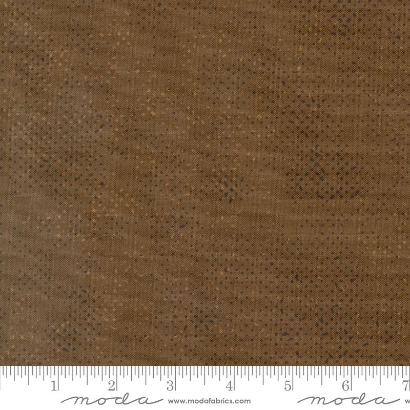 Spotted Mocha Brown Zen Chic Moda Cotton Fabric MD-1660-84