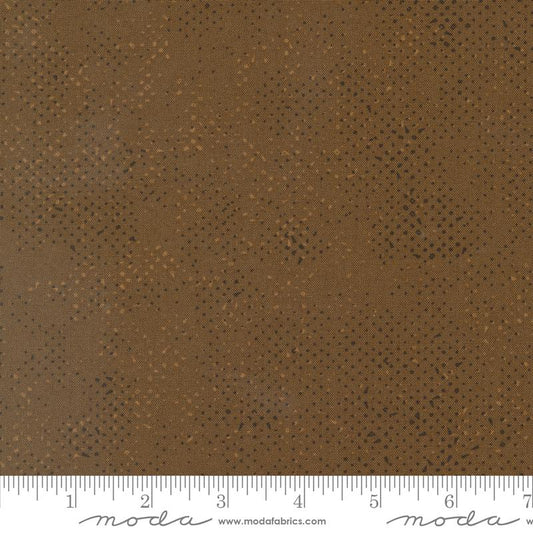 Spotted Mocha Brown Zen Chic Moda Cotton Fabric MD-1660-84