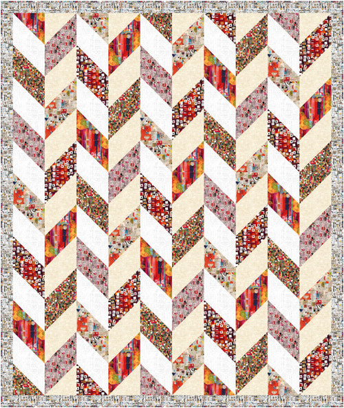 Spread the Word Jordyn’s Chevron Quilt Blank Quilting-FREE PROJECT