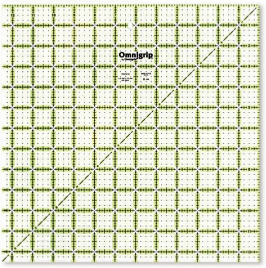 Square Omnigrip Ruler 12.5'' Dritz DRITZ-RN125