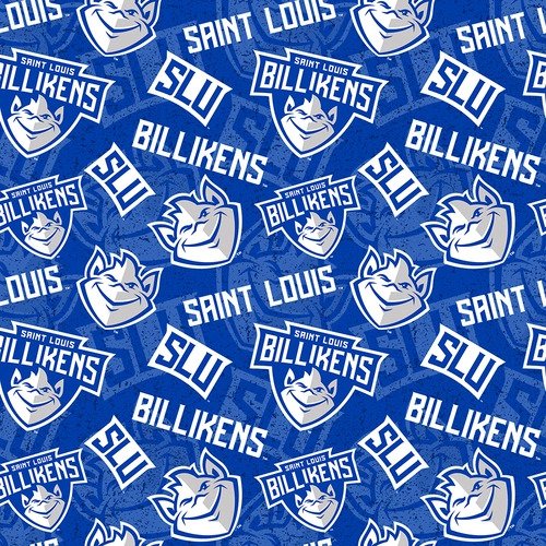 St Louis Billikens NCAA College Tone on Tone Sykel Cotton Fabric SLU-1178