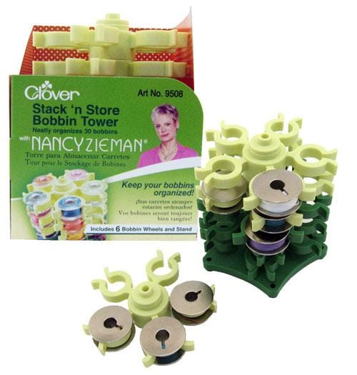 Stack N Store Bobbin Tower Clover Needlecraft CN-9508 | US Fabric Shop