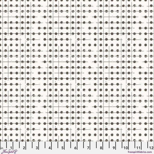 Stamped Dot Plot Paper Seth Apter Free Spirit Cotton Fabric FS-PWSE045.PAPER