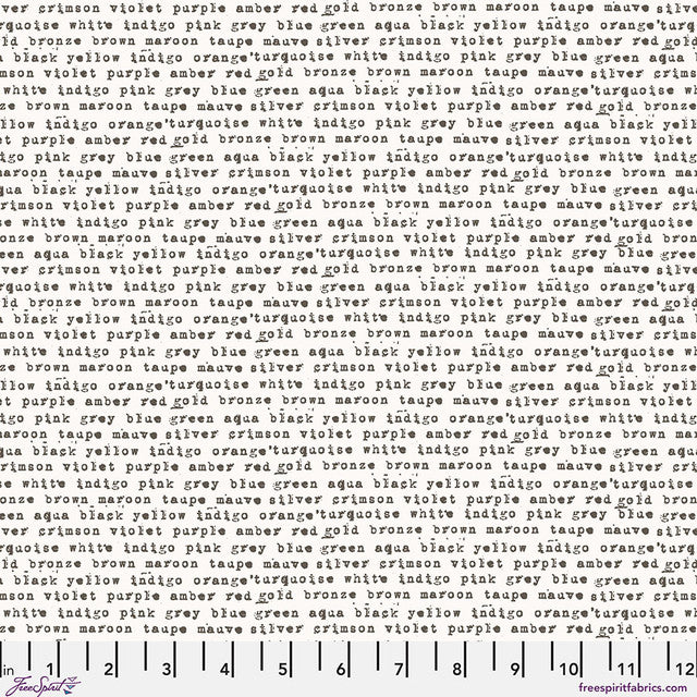 Stamped Monochrome Paper Seth Apter Free Spirit Cotton Fabric FS-PWSE051.PAPER
