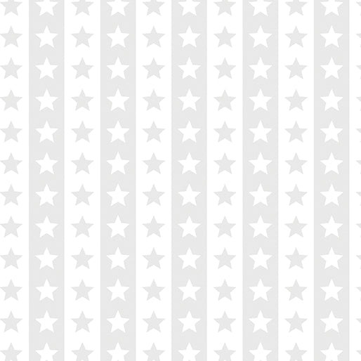 Star Spangled Whites Stars Stripes Diagonal White on White Blender Kanvas Studio Benartex Cotton Fabric BE-15365-09