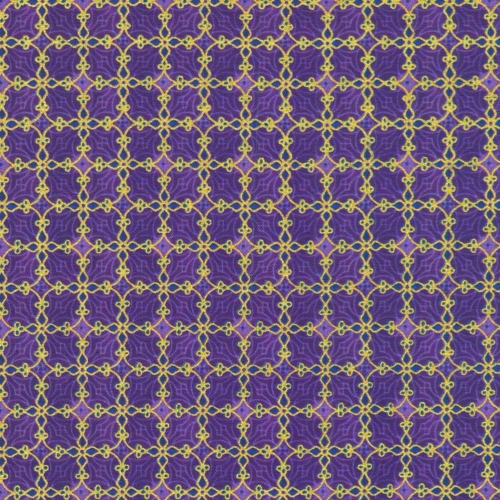 Star of Wonder Cross Check Amethyst Purple Reuben McHugh Robert Kaufman Cotton Fabric RK-RRMDM-23730-20