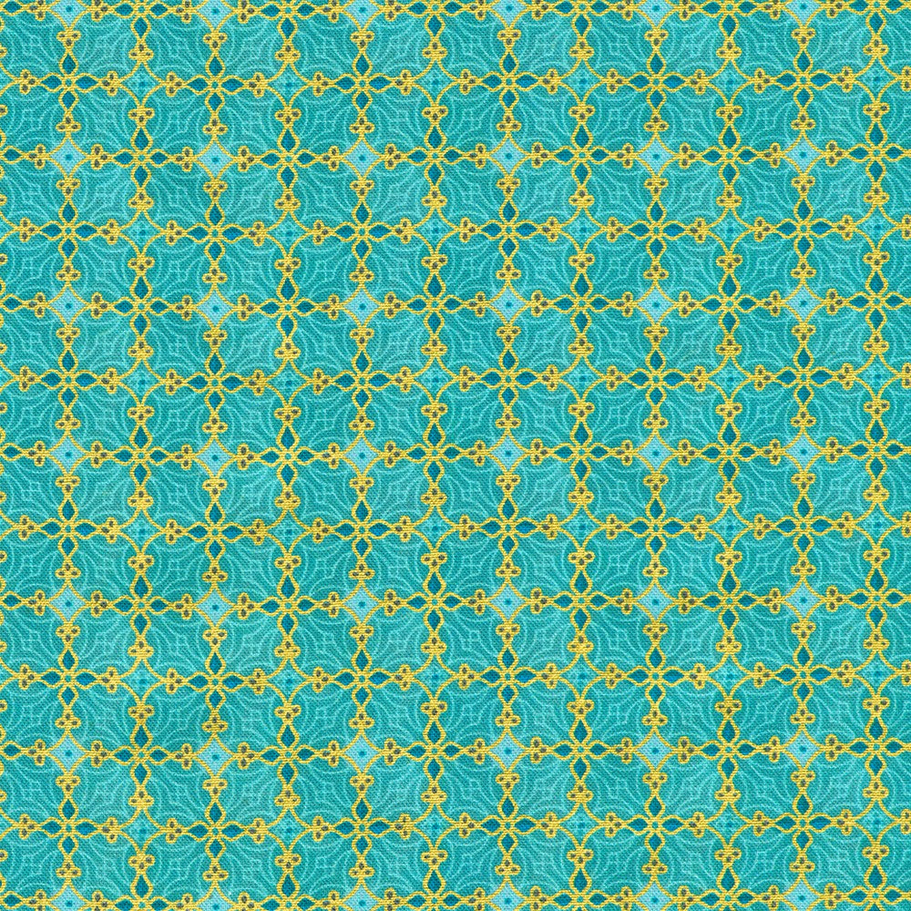 Star of Wonder Cross Check Turquoise Reuben McHugh Robert Kaufman Cotton Fabric RK-RRMDM-23730-81