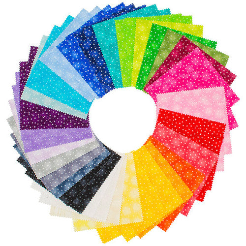 Starlet Small Stars 5” X 5” Squares 42 pcs Blank Quilting Cotton Fabric BQ-5X5SQ-STARLET2