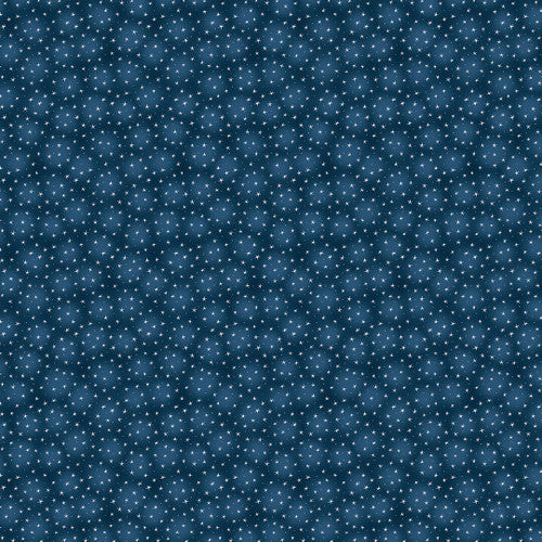 Starlet Small Stars Cobalt Blue Blank Quilting Cotton Fabric BQ-STARLET-6383-COBALT