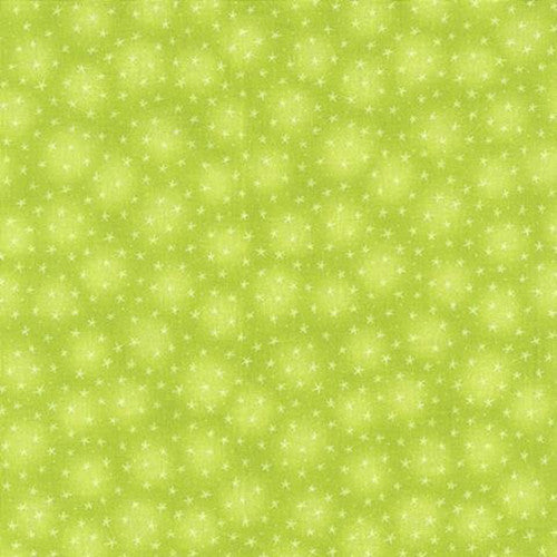 Starlet Small Stars Kiwi Green Blank Quilting Cotton Fabric BQ-STARLET-6383-KIWI