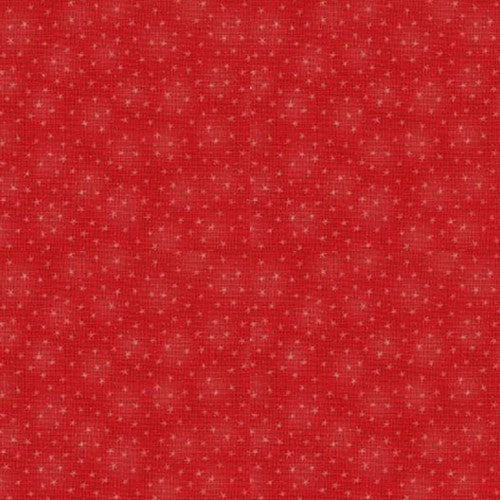 Starlet Small Stars Red Blank Quilting Cotton Fabric BQ-STARLET-6383-RED